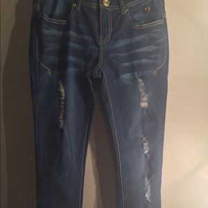 Distressed Boot Cut Apple Bottom Jeans